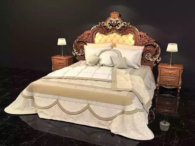 Classic European Style Bed Set 11
