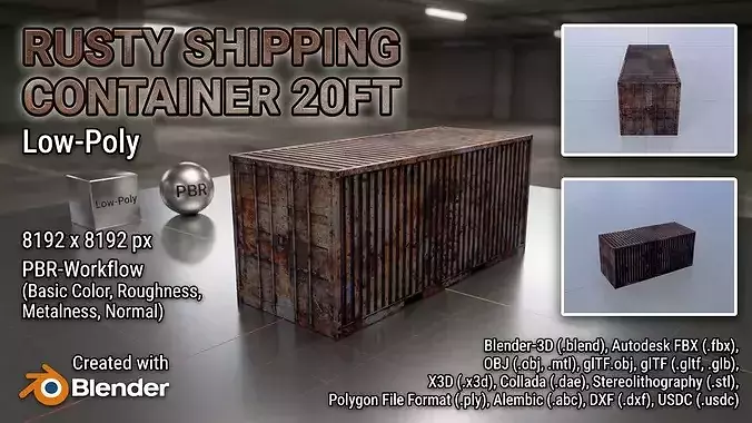 Rusty Freight-Container 20ft 