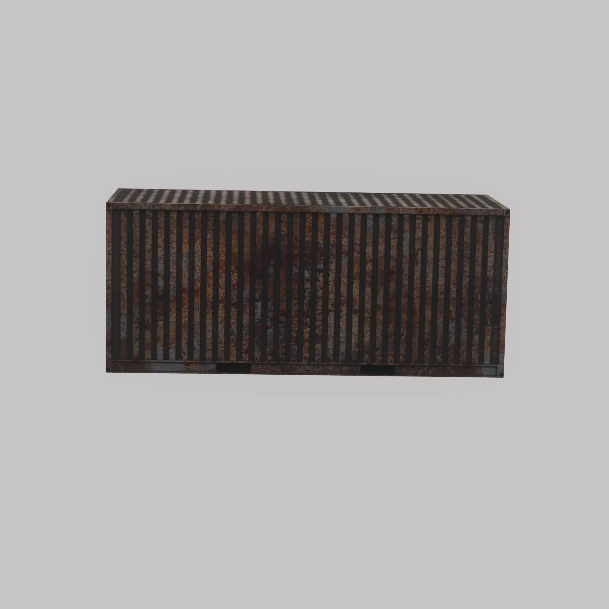 Rusty Freight-Container 20ft  Low-poly 3D model_51