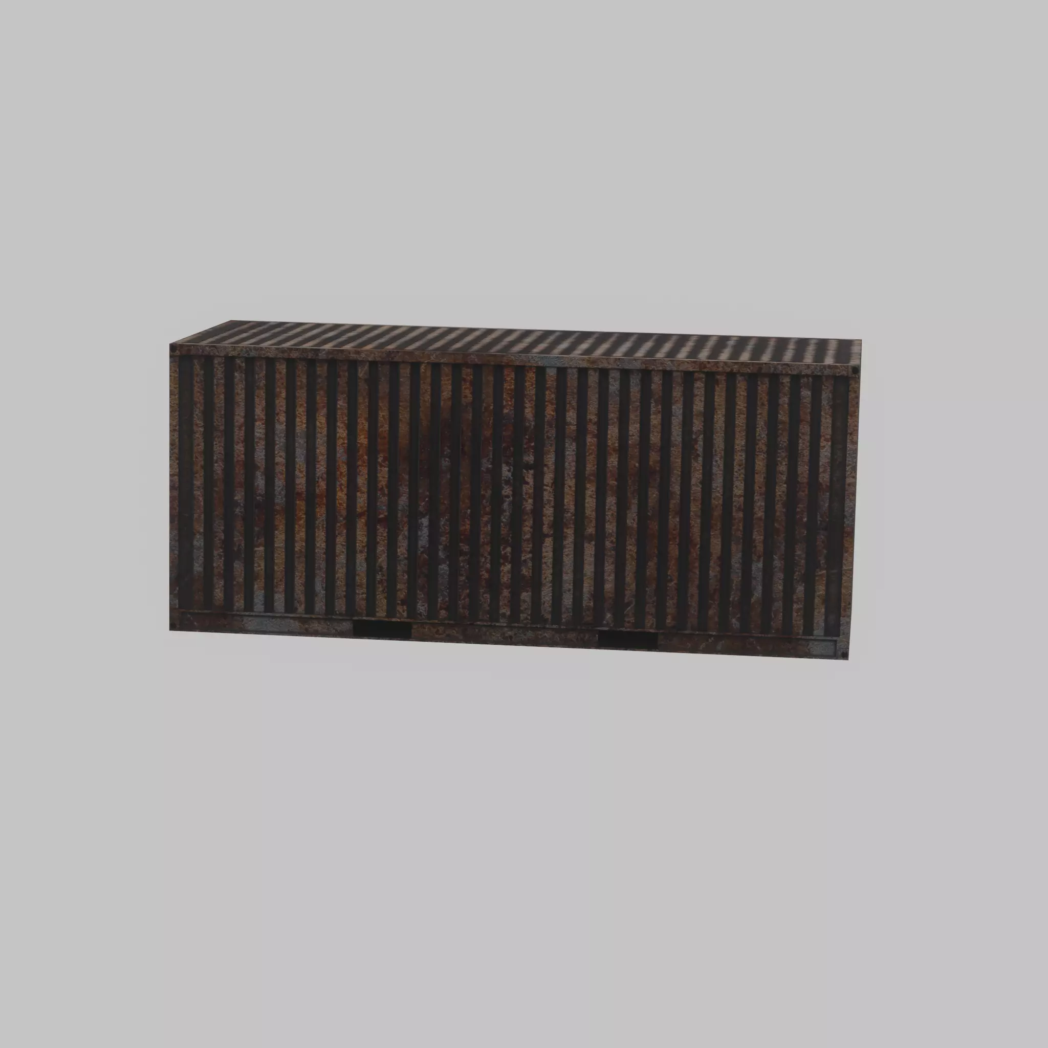 Rusty Freight-Container 20ft  Low-poly 3D model_58