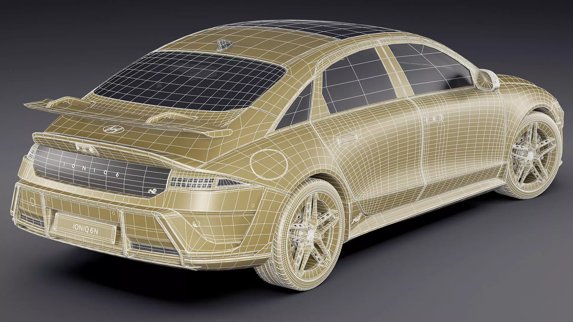Hyundai Ioniq 6 N 2026 3D model_44