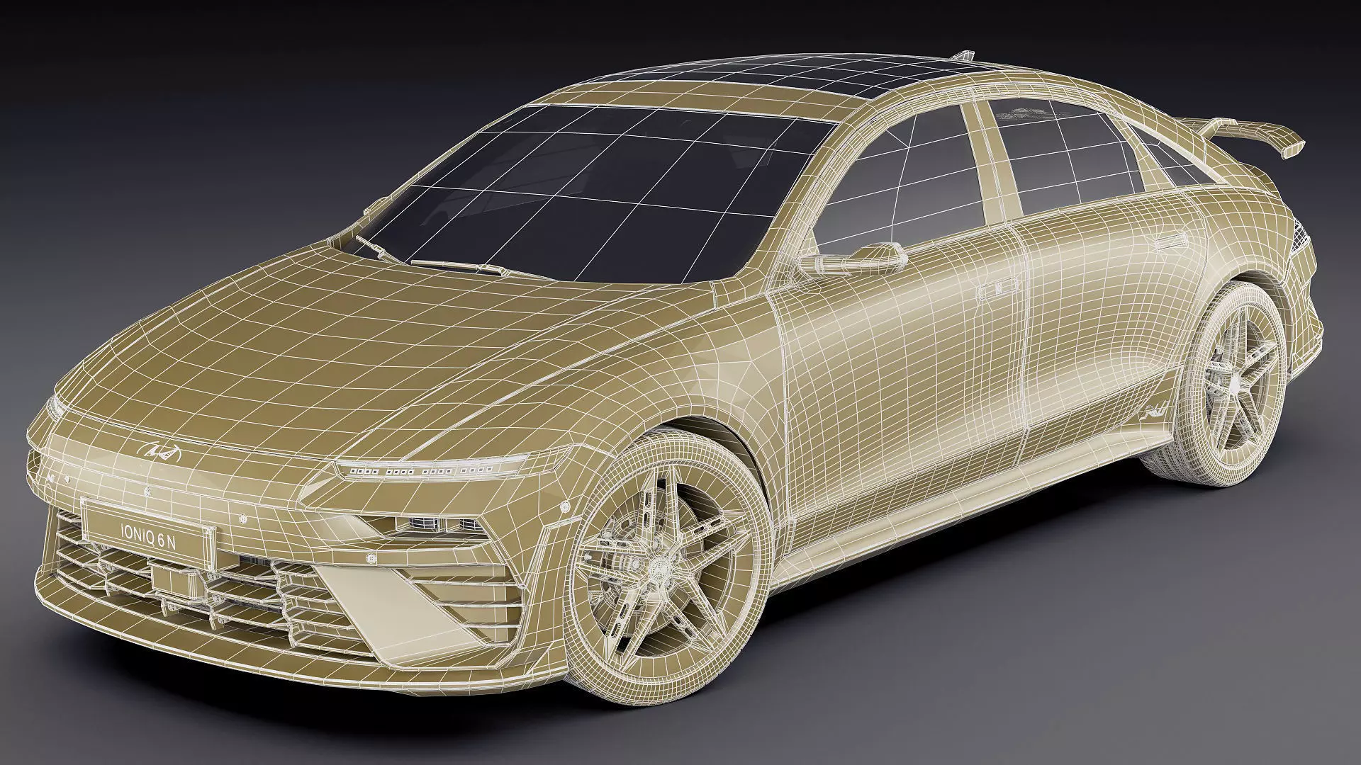 Hyundai Ioniq 6 N 2026 3D model_42