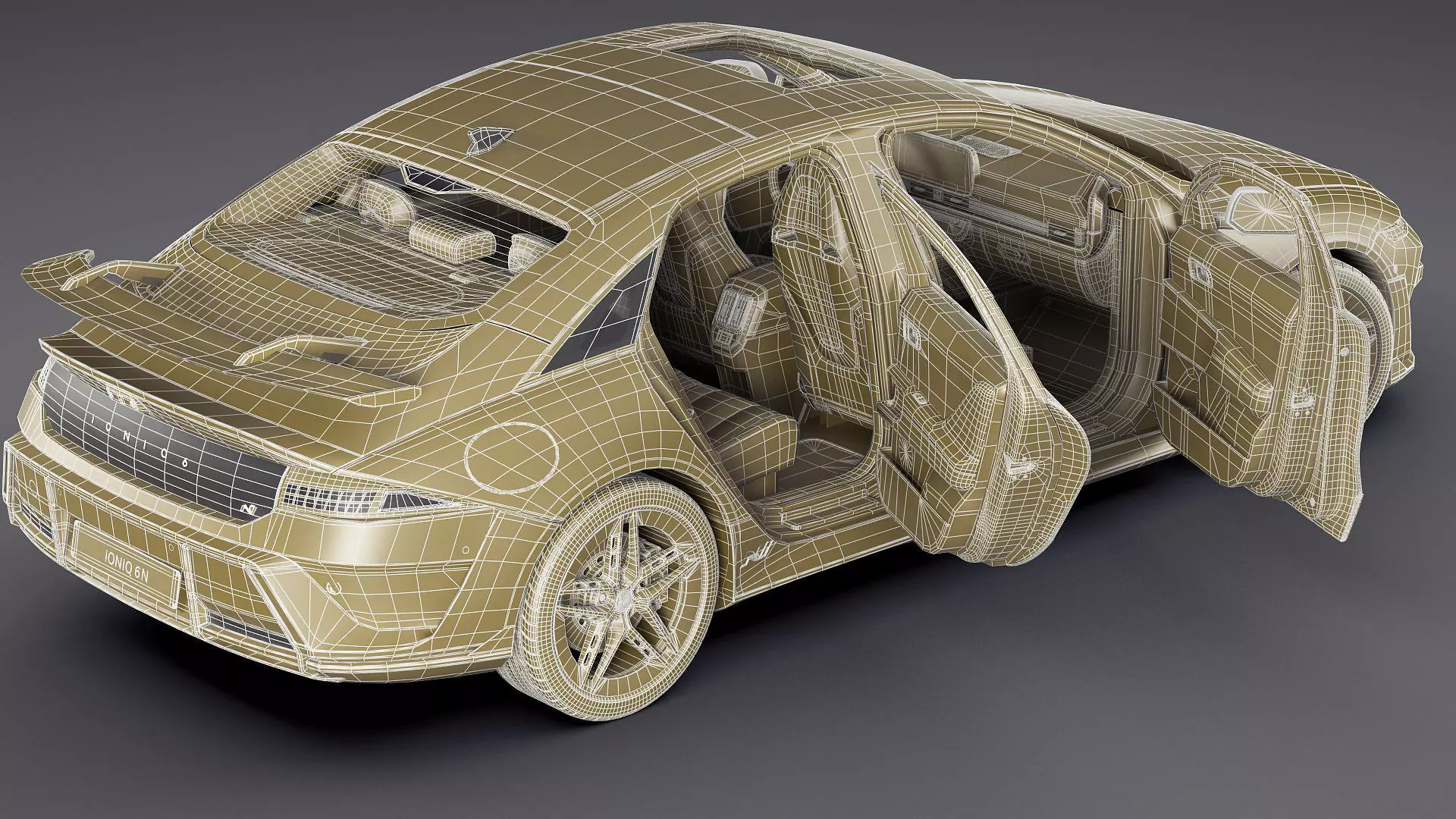 Hyundai Ioniq 6 N 2026 3D model_47