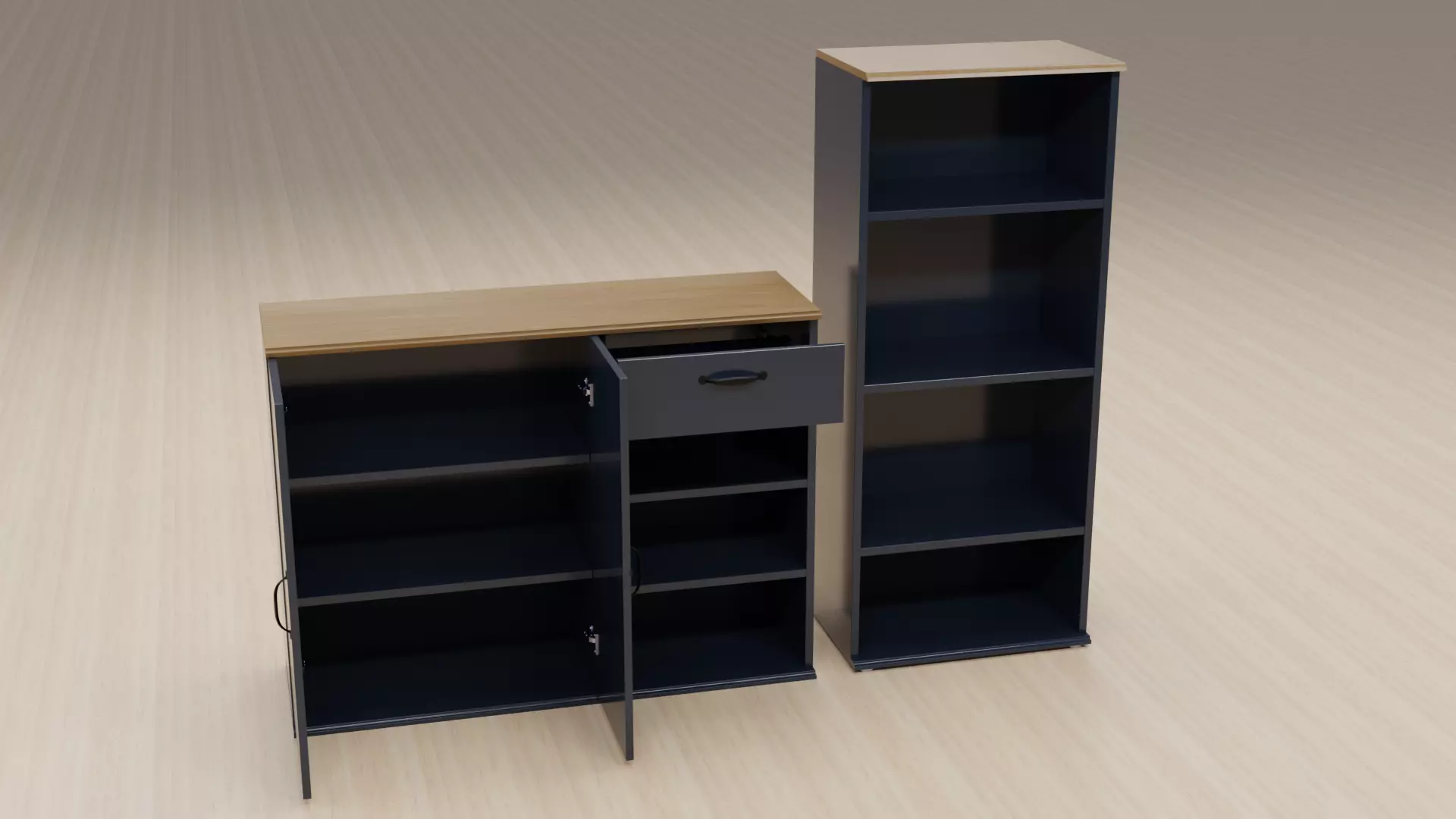 SKRUVBY IKEA Furniture Collection 6 Models Low-poly 3D model_11