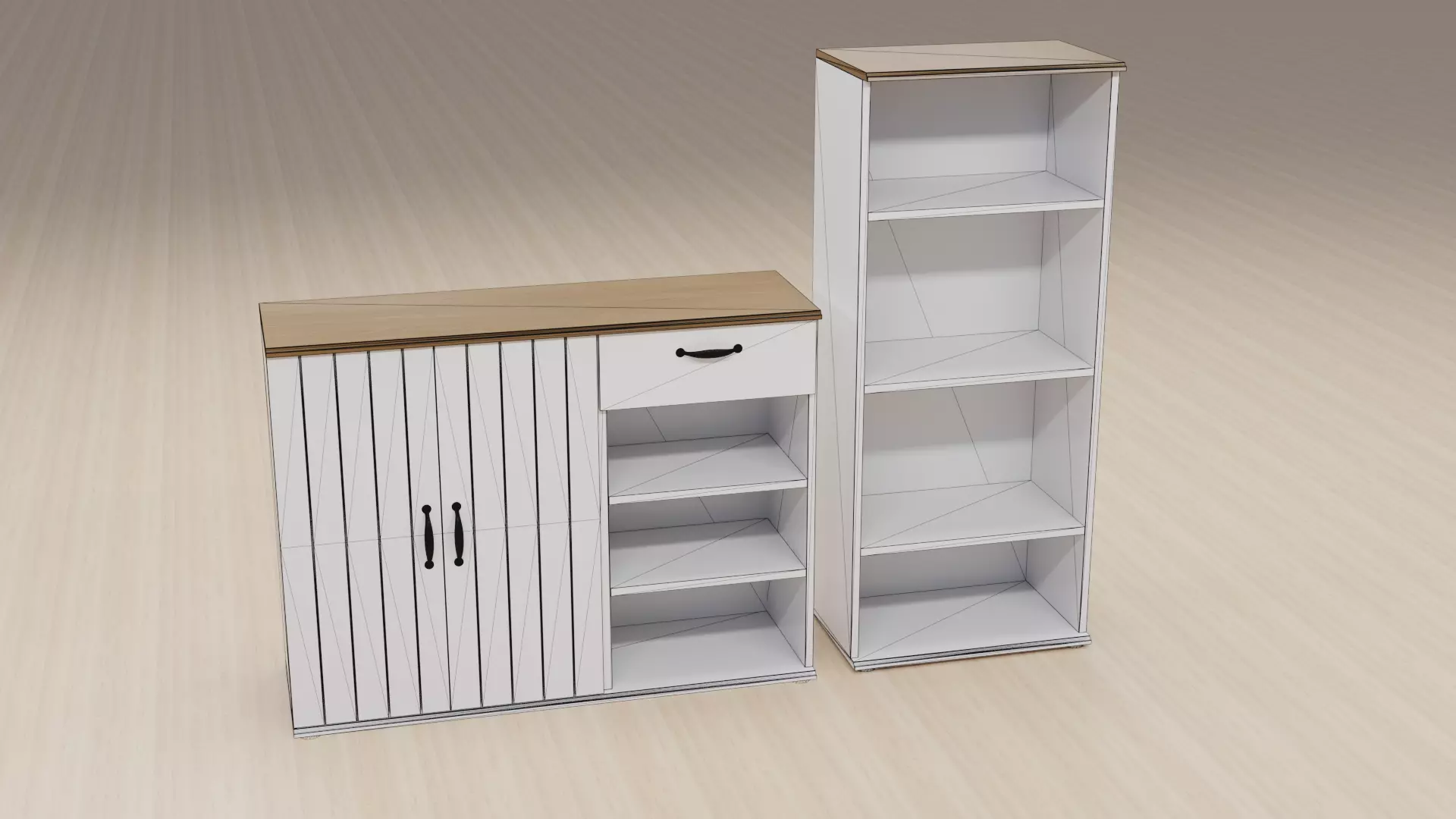 SKRUVBY IKEA Furniture Collection 6 Models Low-poly 3D model_14