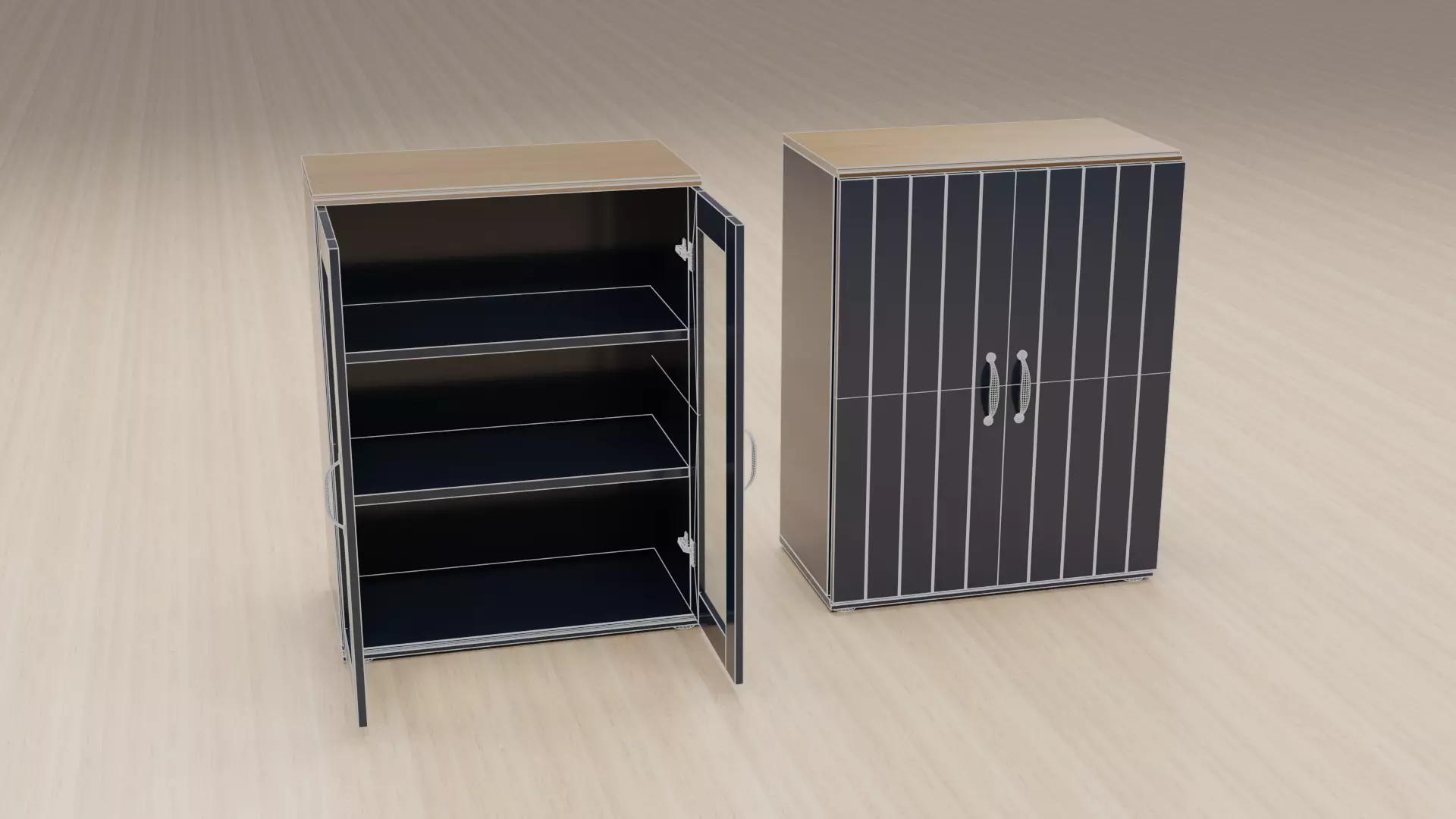 SKRUVBY IKEA Furniture Collection 6 Models Low-poly 3D model_9