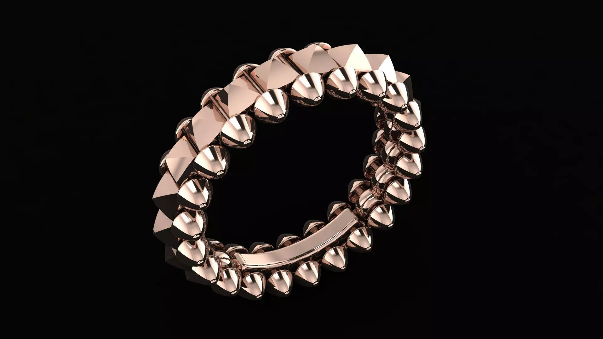 Clash de Cartier ring 3d print model 3D print model 3D print model_10