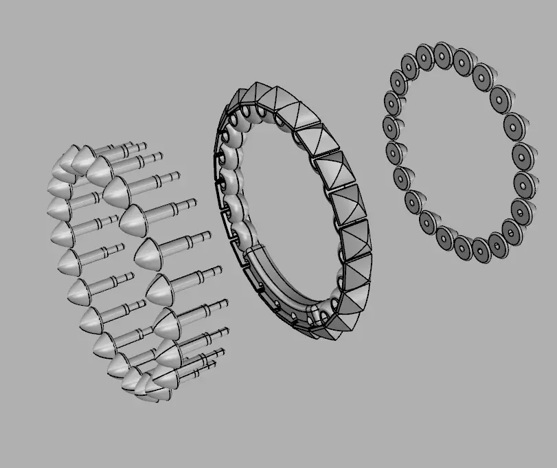 Clash de Cartier ring 3d print model 3D print model 3D print model_15
