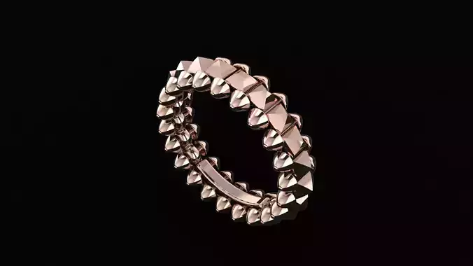 Clash de Cartier ring 3d print model 3D print model