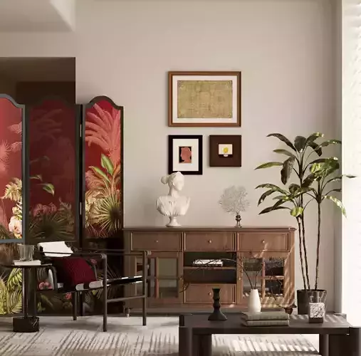 Decorative cabinet and leisure chair