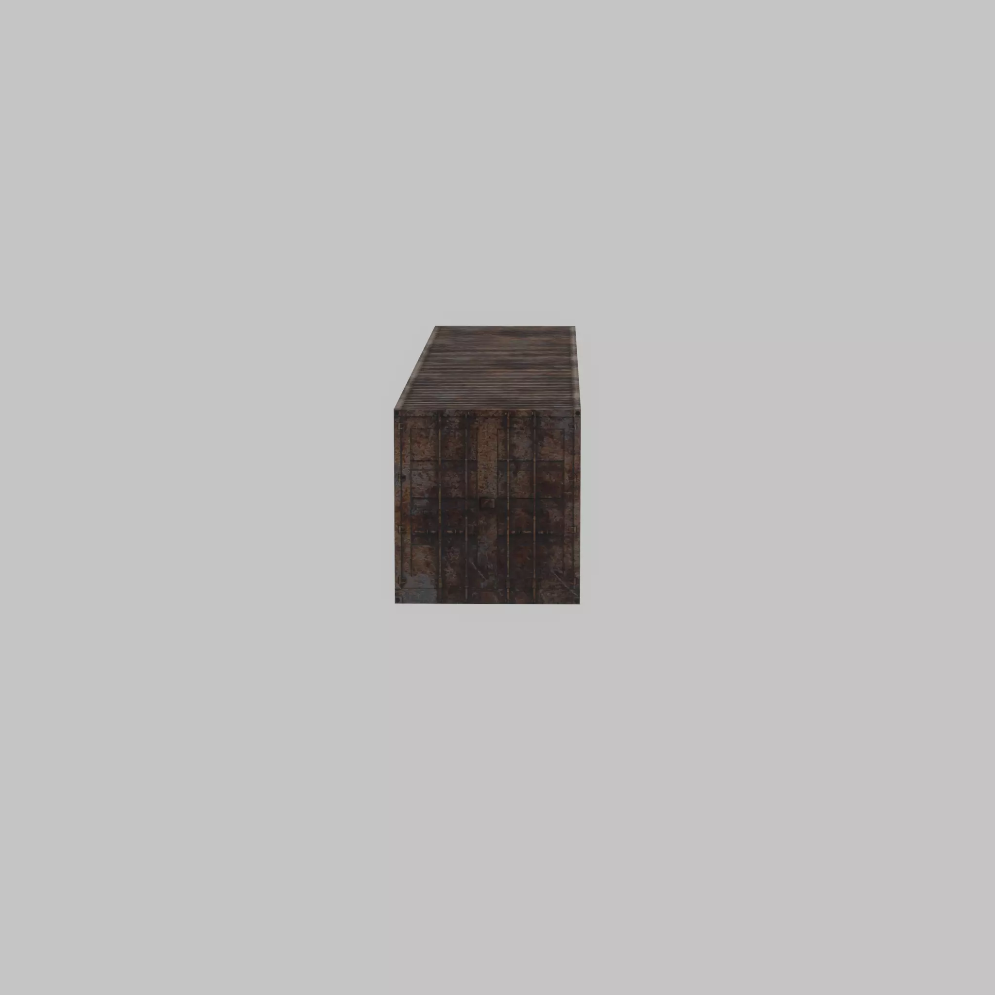 Rusty Cargo-Container 40ft Low-poly 3D model_33