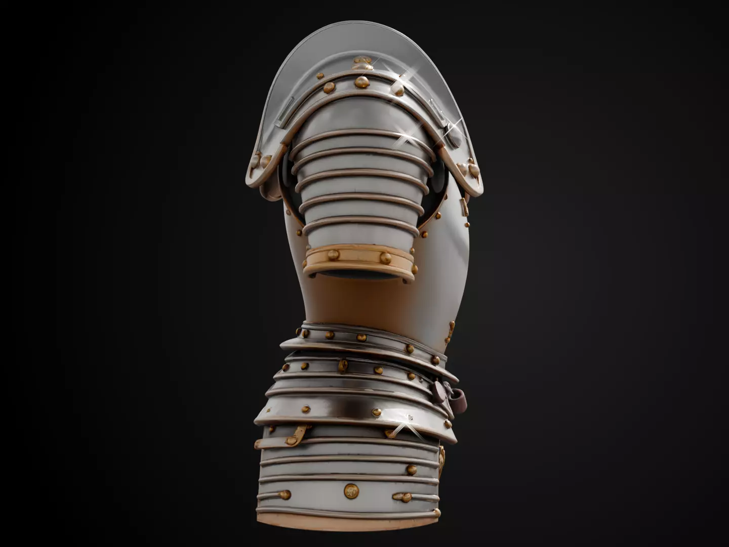 Stylized Medieval Armor - Paladin Defender 3D print model_3