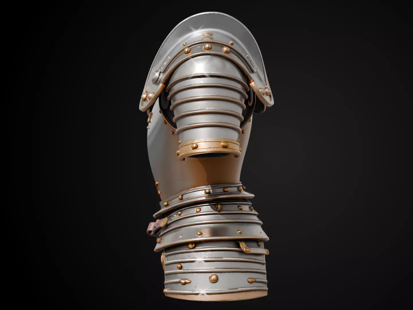 Stylized Medieval Armor - Paladin Defender 3D print model_9