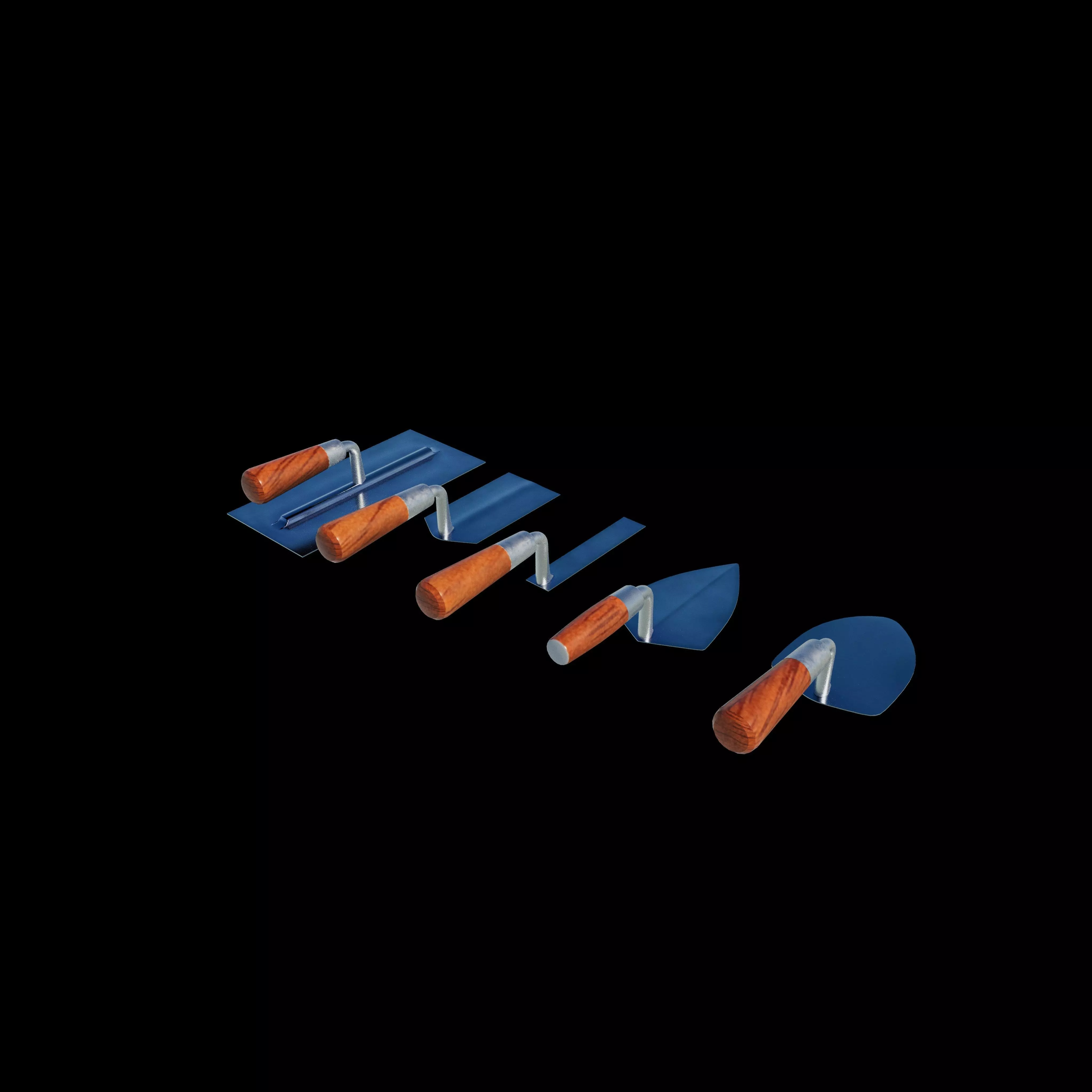 Masonry trowel 3D model_3