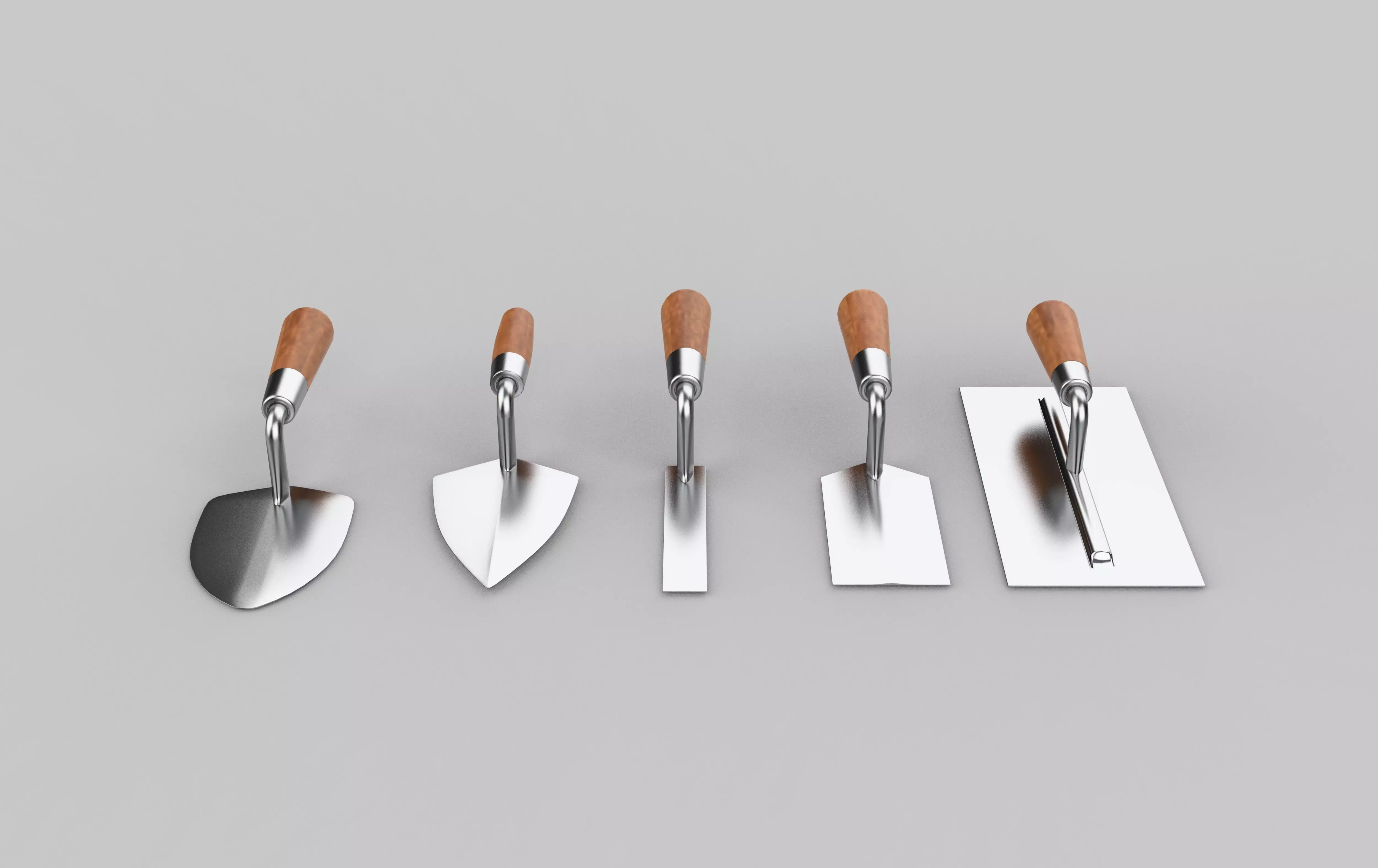 Masonry trowel 3D model_11