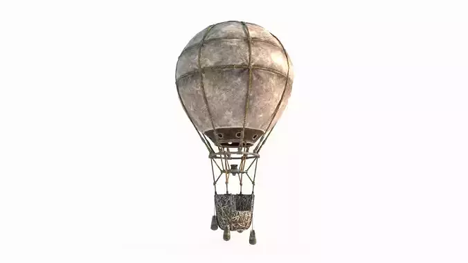 Ancient fantasy-style hot air balloon