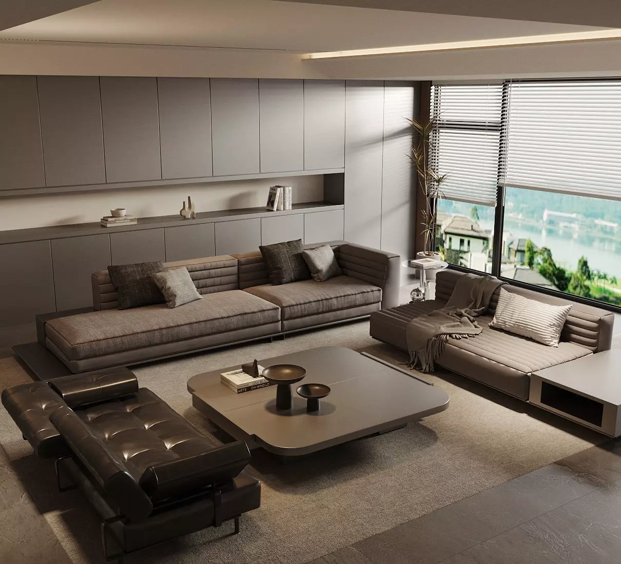 Modern living room 3D model