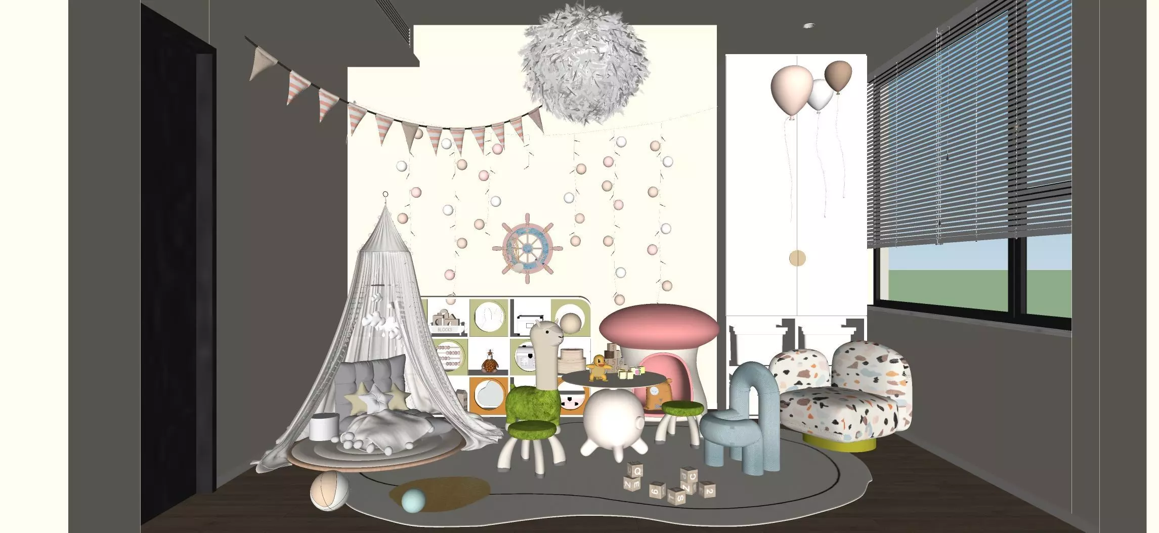 Children s room 3D model_3