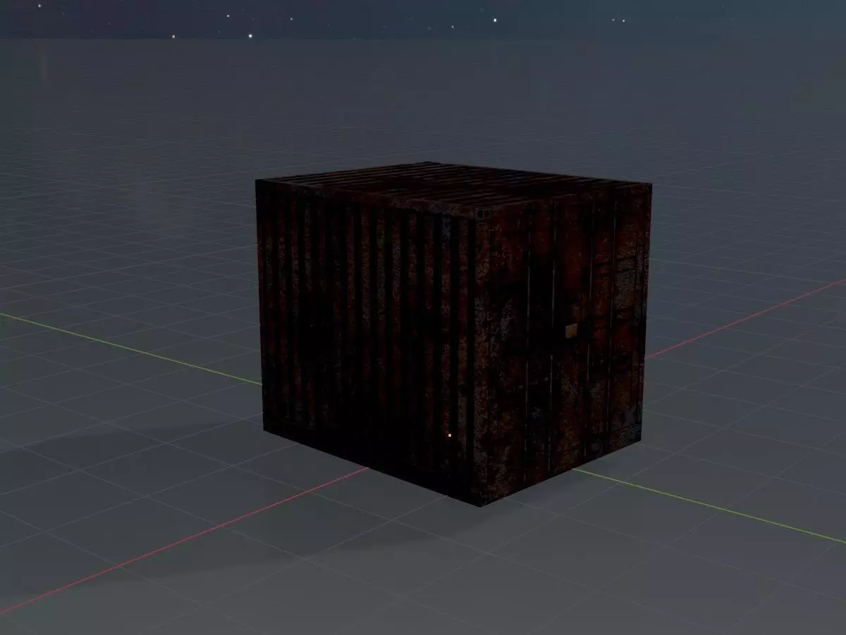 Rusty Cargo-Containers all Versions 3D Model Collection_23