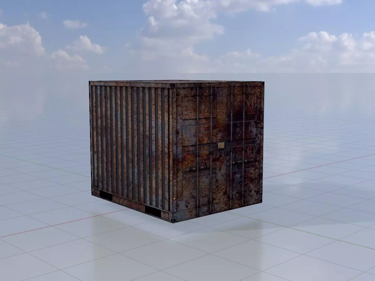 Rusty Cargo-Containers all Versions 3D Model Collection_31