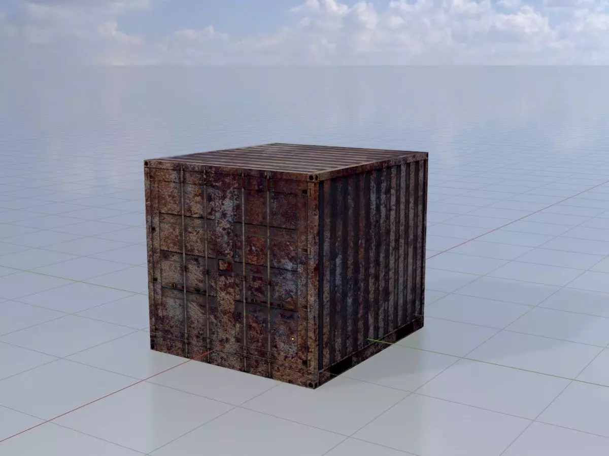 Rusty Cargo-Containers all Versions 3D Model Collection_18