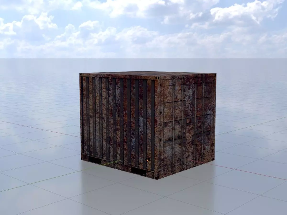Rusty Cargo-Containers all Versions 3D Model Collection_14