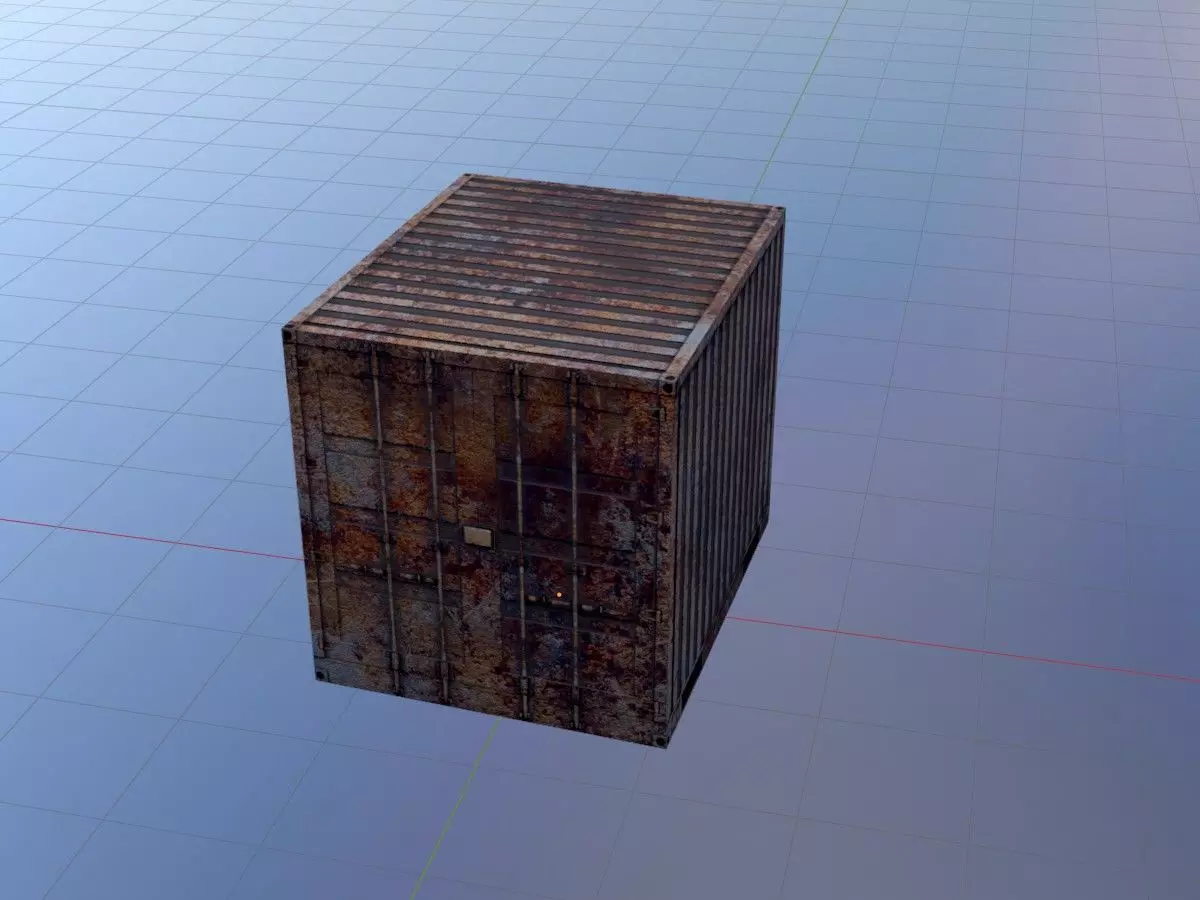 Rusty Cargo-Containers all Versions 3D Model Collection_67