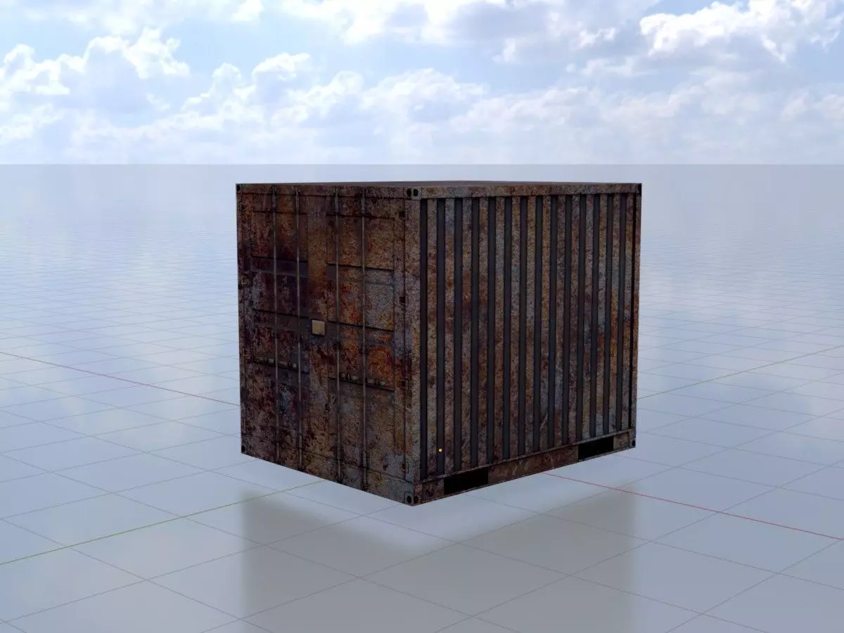 Rusty Cargo-Containers all Versions 3D Model Collection_11
