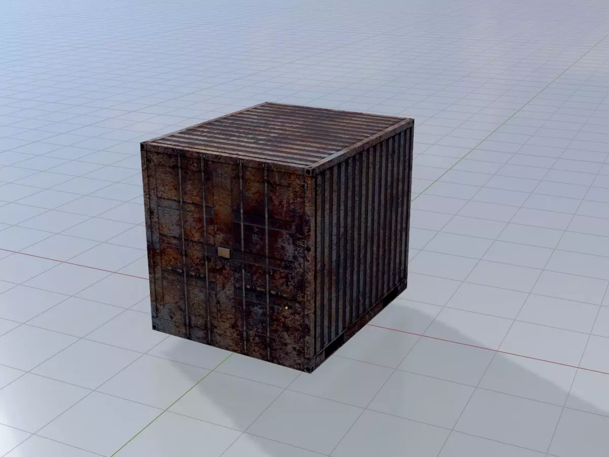 Rusty Cargo-Containers all Versions 3D Model Collection_51