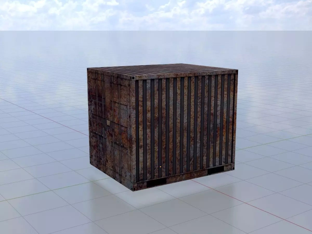 Rusty Cargo-Containers all Versions 3D Model Collection_43