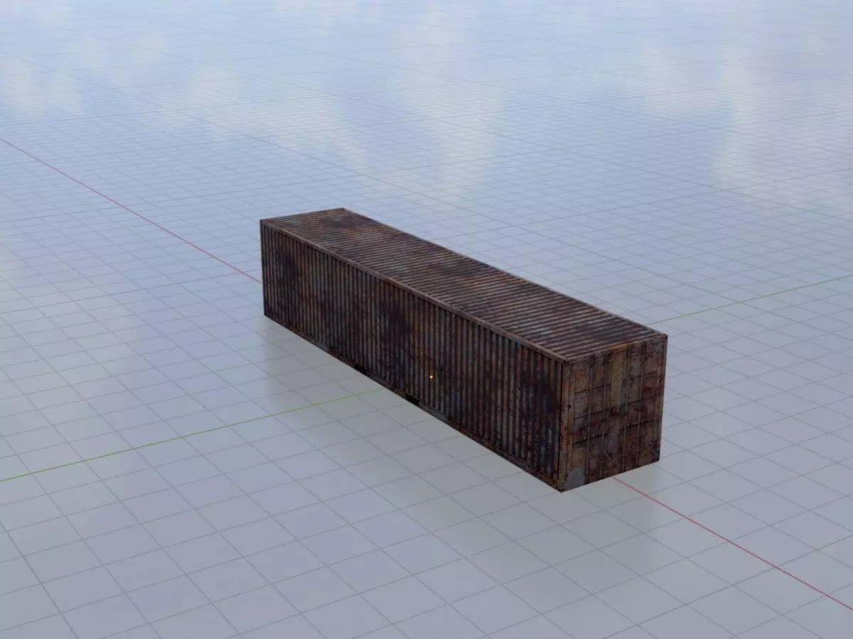 Rusty Cargo-Containers all Versions 3D Model Collection_45