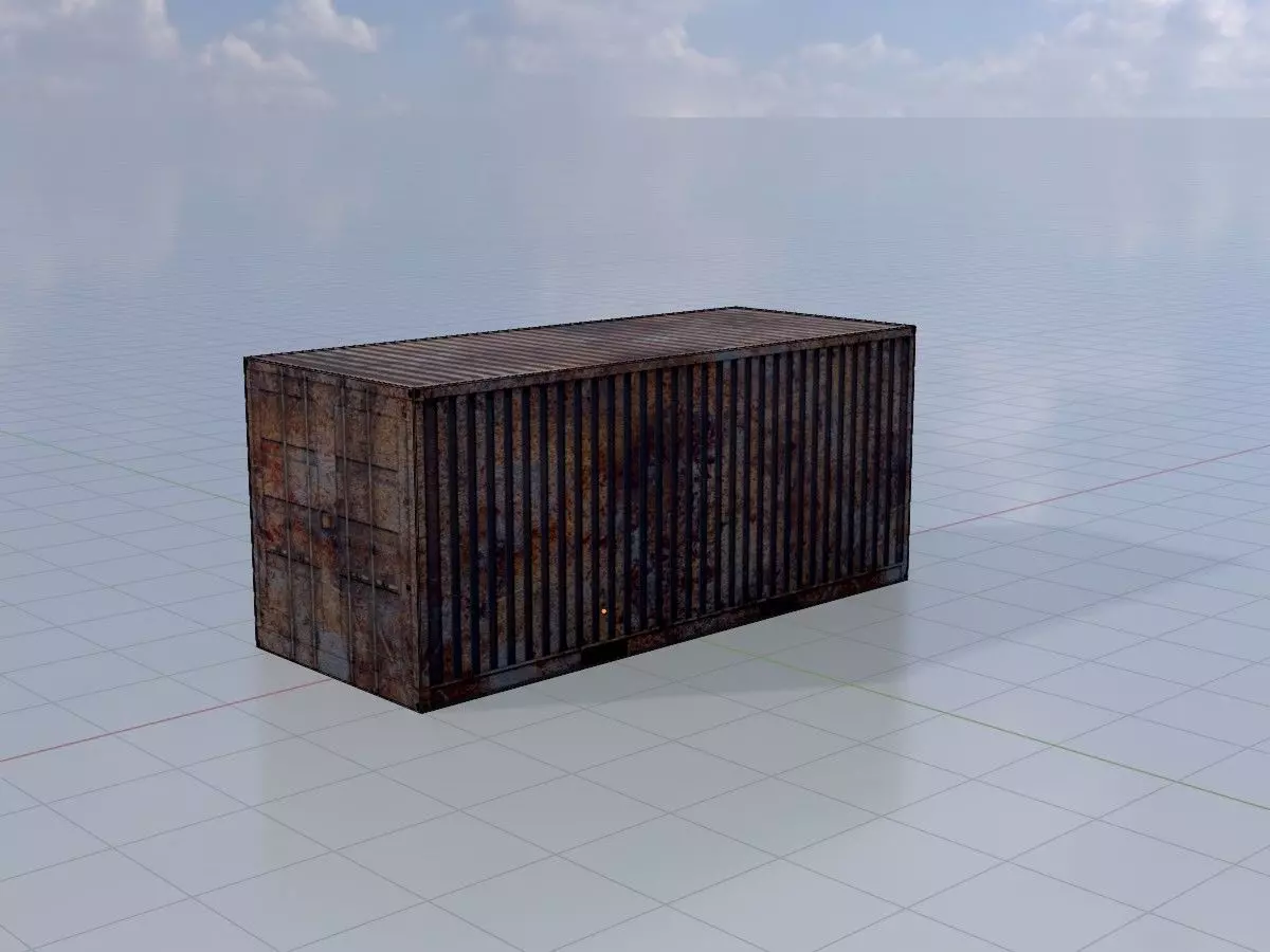 Rusty Cargo-Containers all Versions 3D Model Collection_32