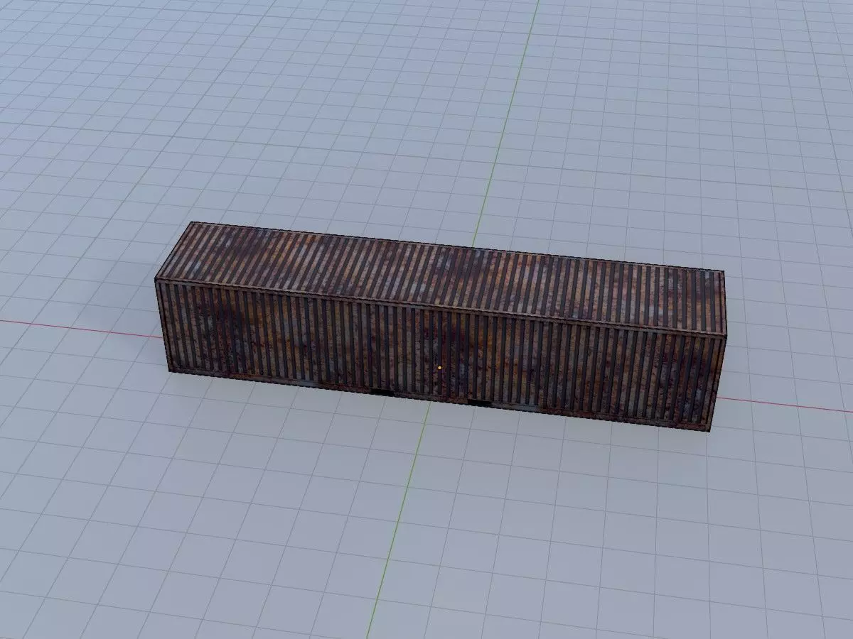 Rusty Cargo-Containers all Versions 3D Model Collection_29