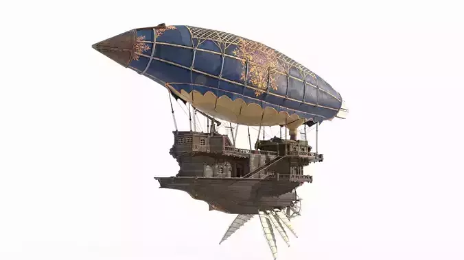 Ancient magical style luxury airship