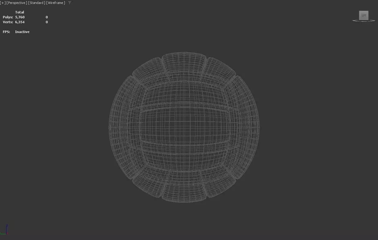 Stylized Low-Poly Volleyball Low-poly 3D model_9