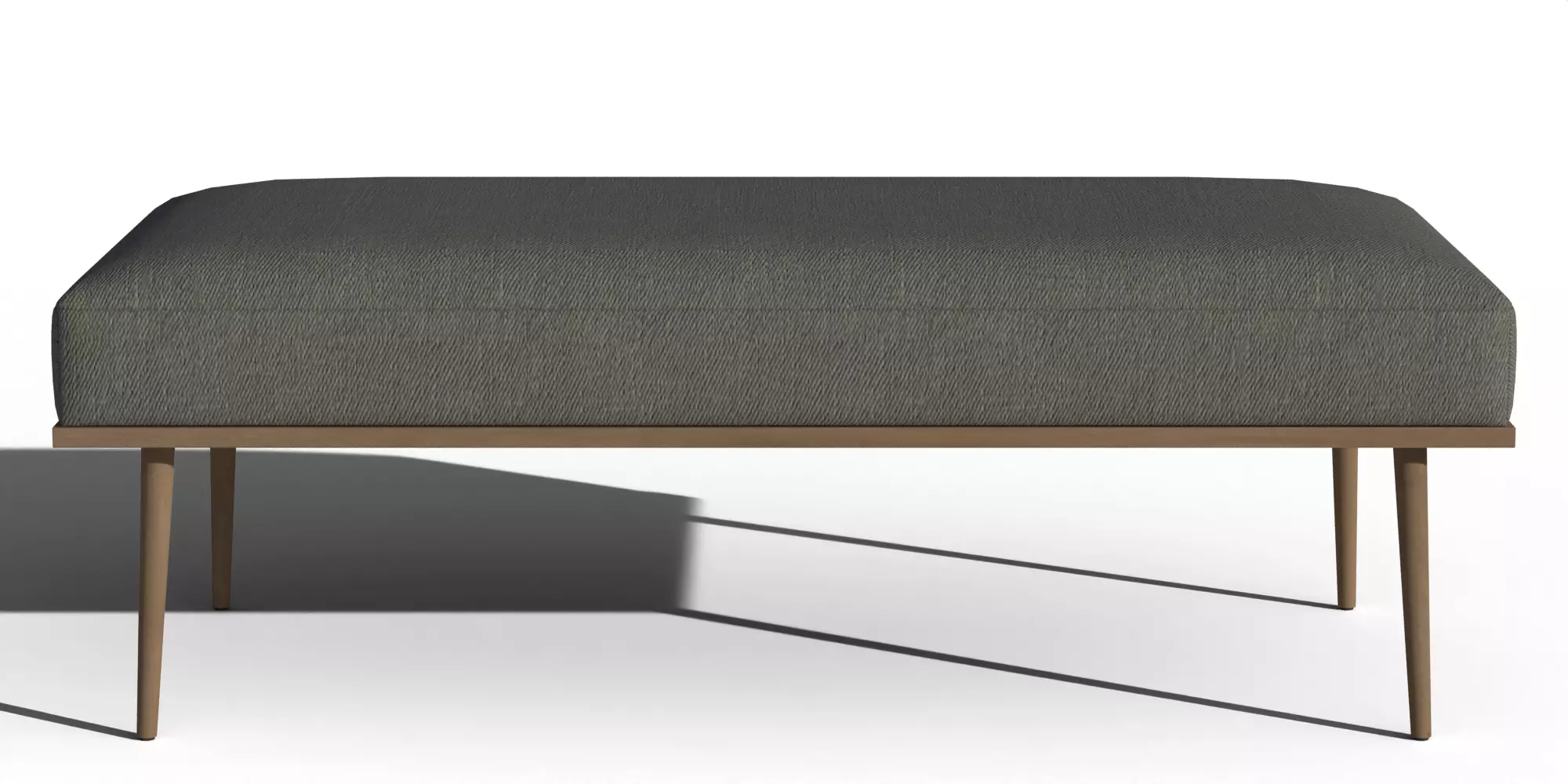 Cavett Ash Wood Bench 3D model_0