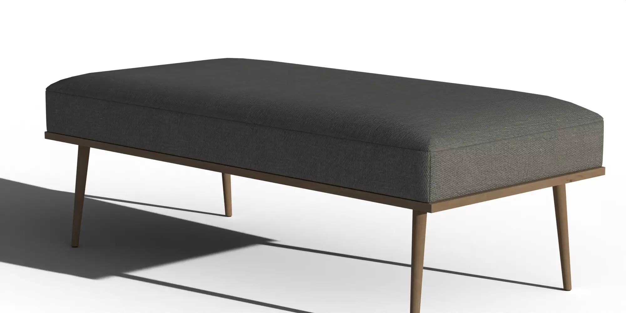 Cavett Ash Wood Bench 3D model_4