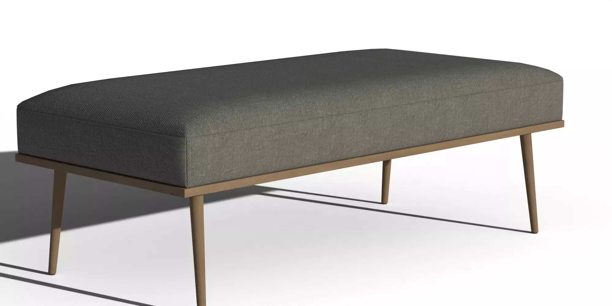 Cavett Ash Wood Bench 3D model_5