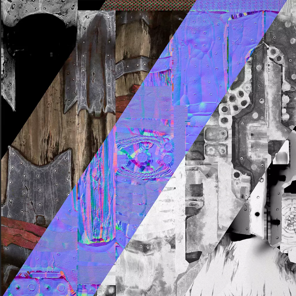 Medieval Crossbow Weapon Rack Stand Armory Pack Low-poly 3D model_37