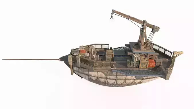 Ancient magical style repair airship