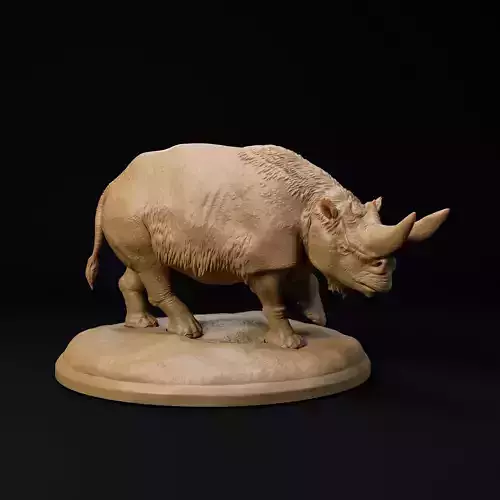 Arsinoitherium 32mm scale pre-supported 
