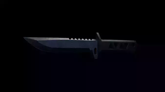 Low Poly Tactical Knife  Game Ready 