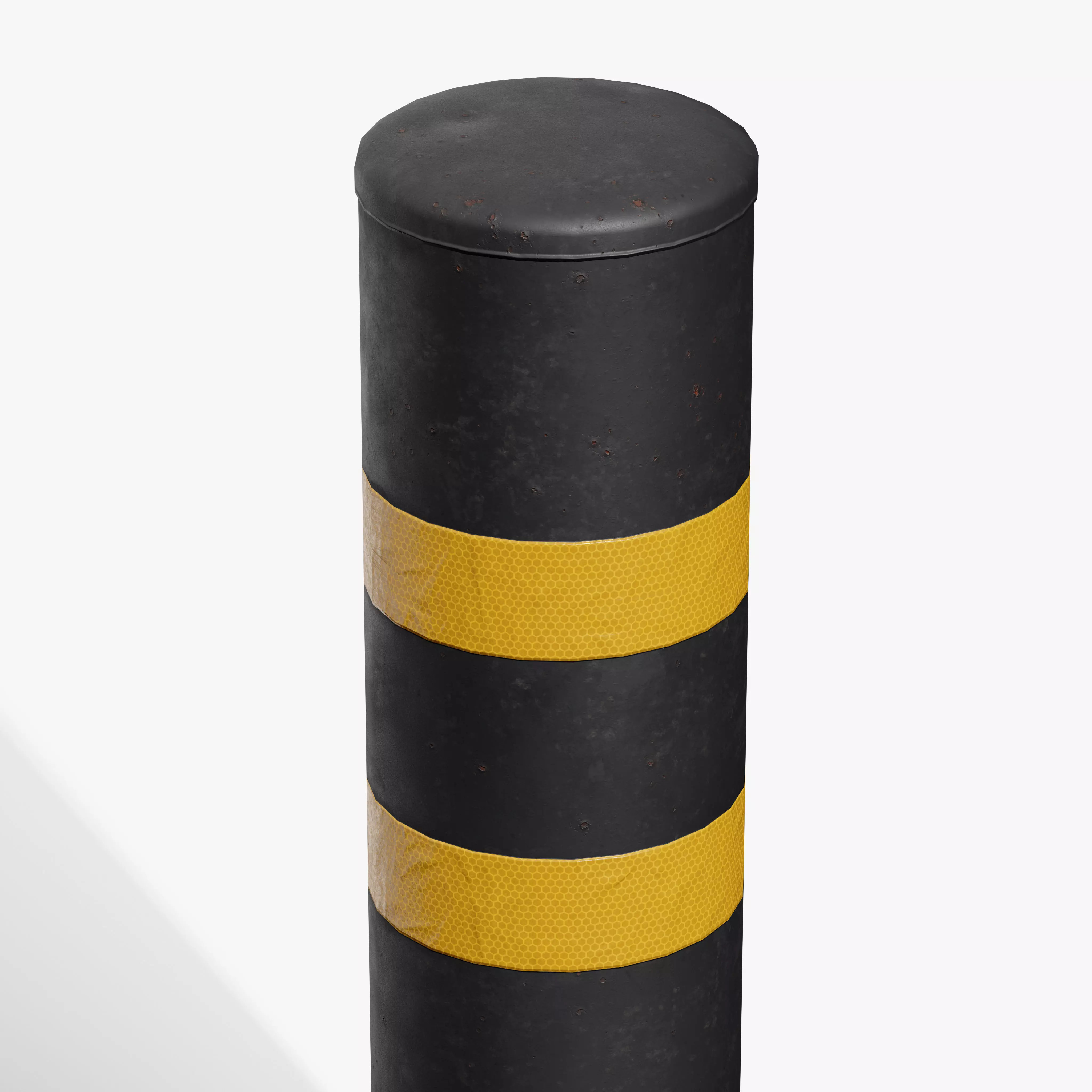 Bollard Post A Low-poly 3D model_4
