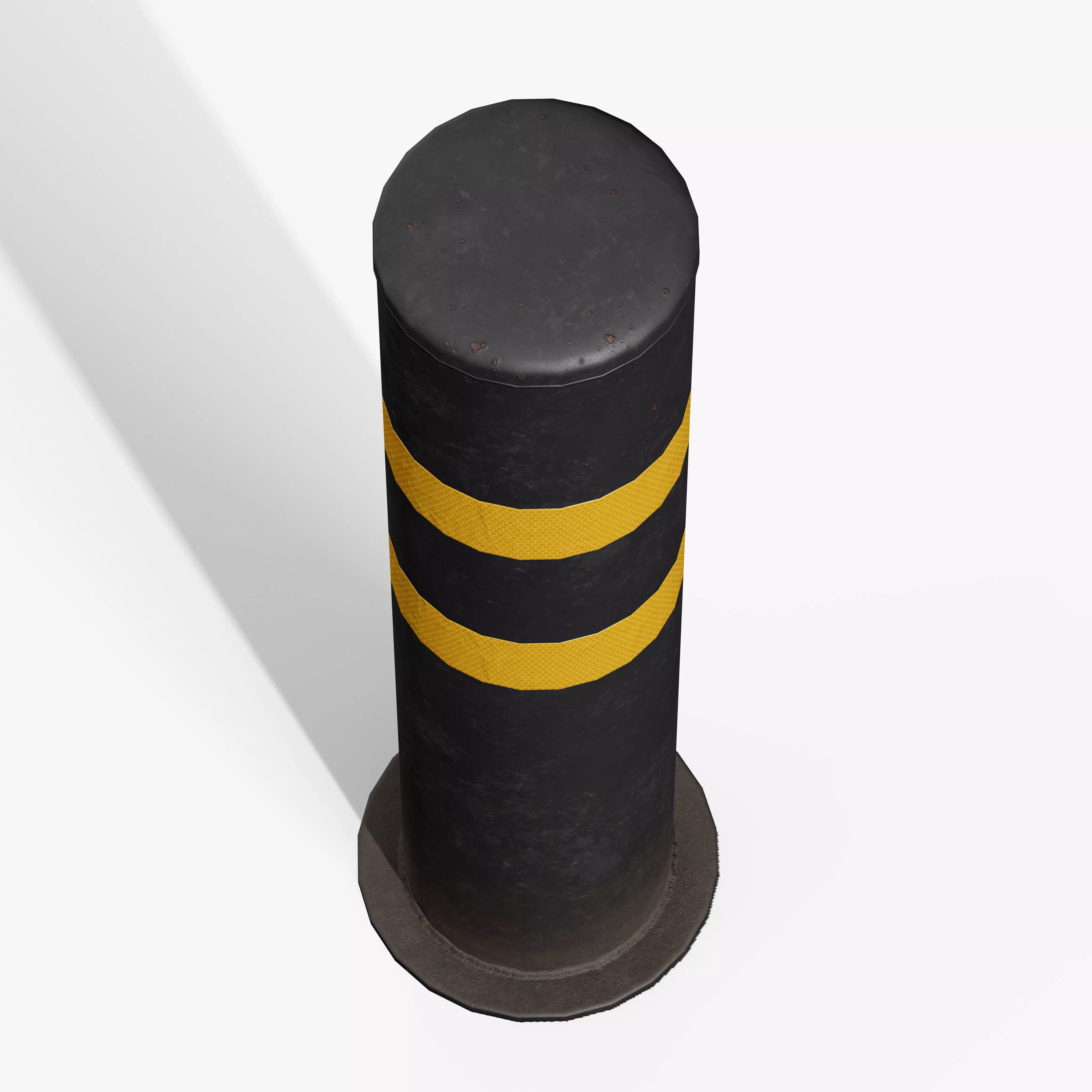 Bollard Post A Low-poly 3D model_7