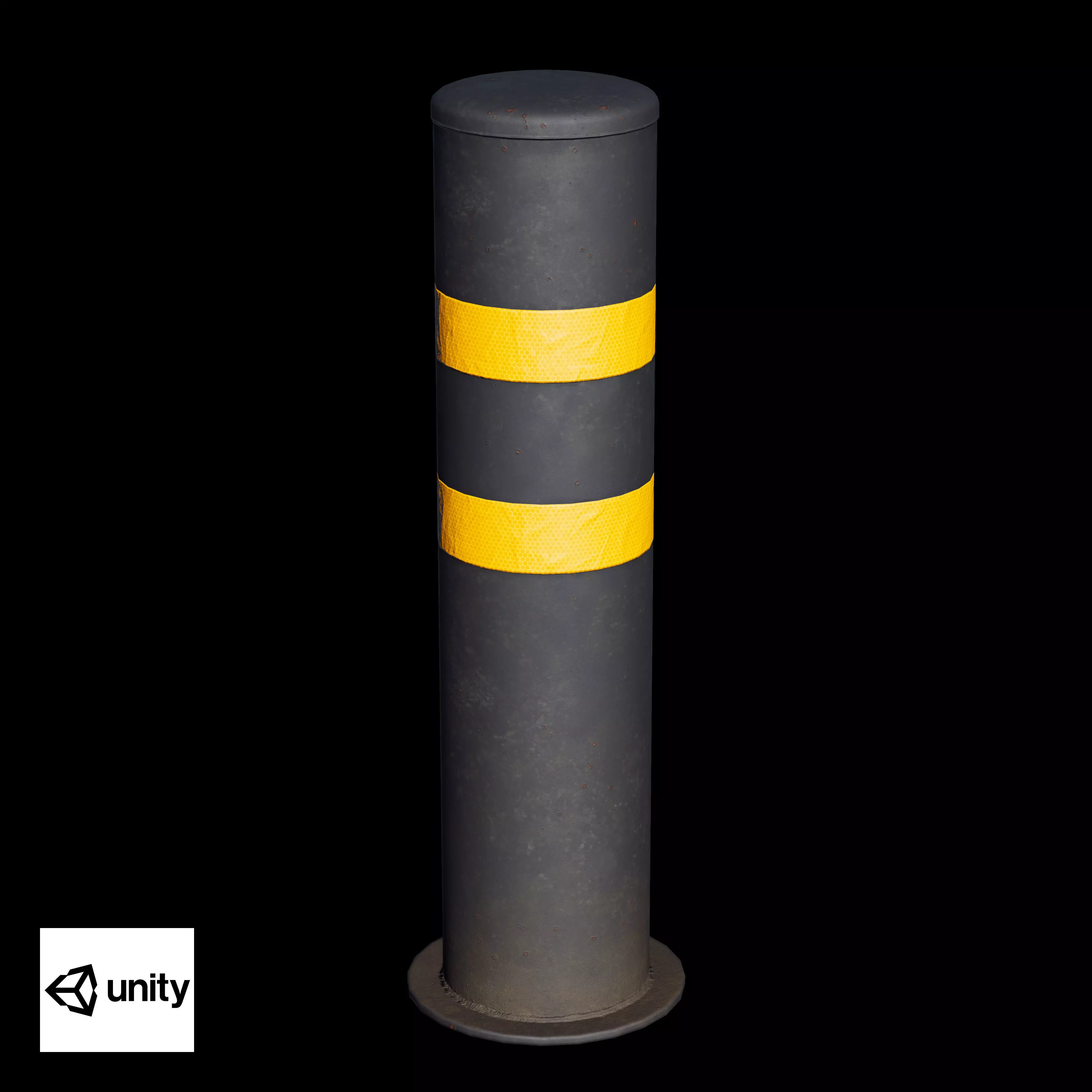 Bollard Post A Low-poly 3D model_12