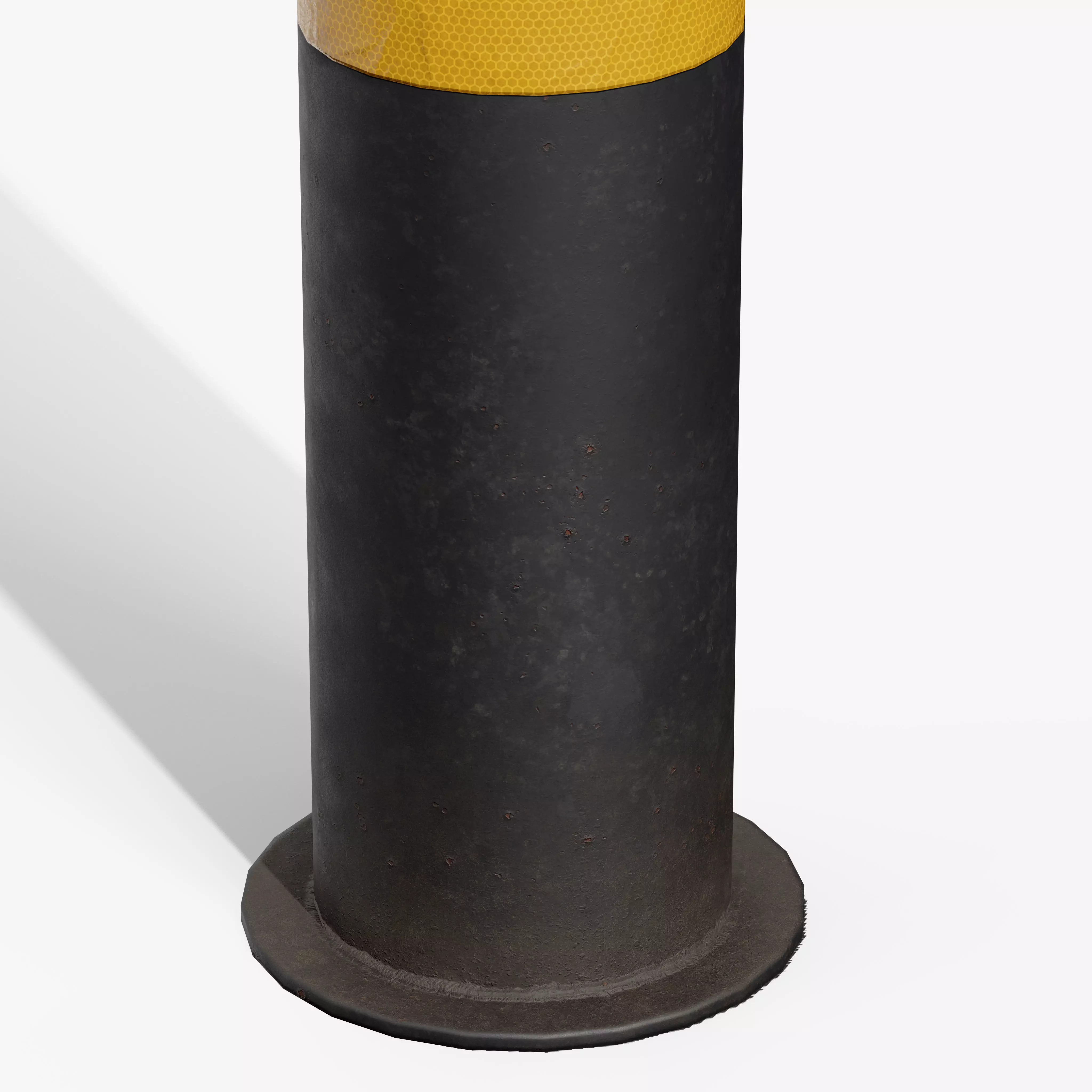 Bollard Post A Low-poly 3D model_6