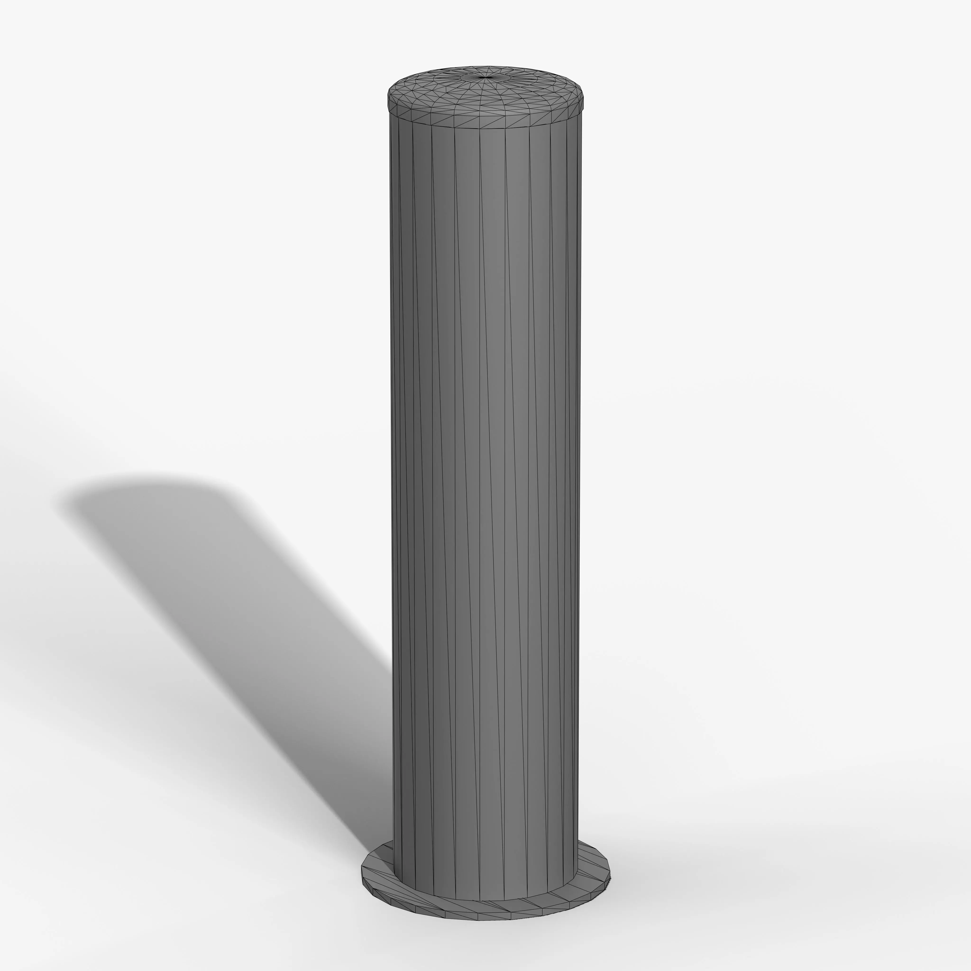 Bollard Post A Low-poly 3D model_10