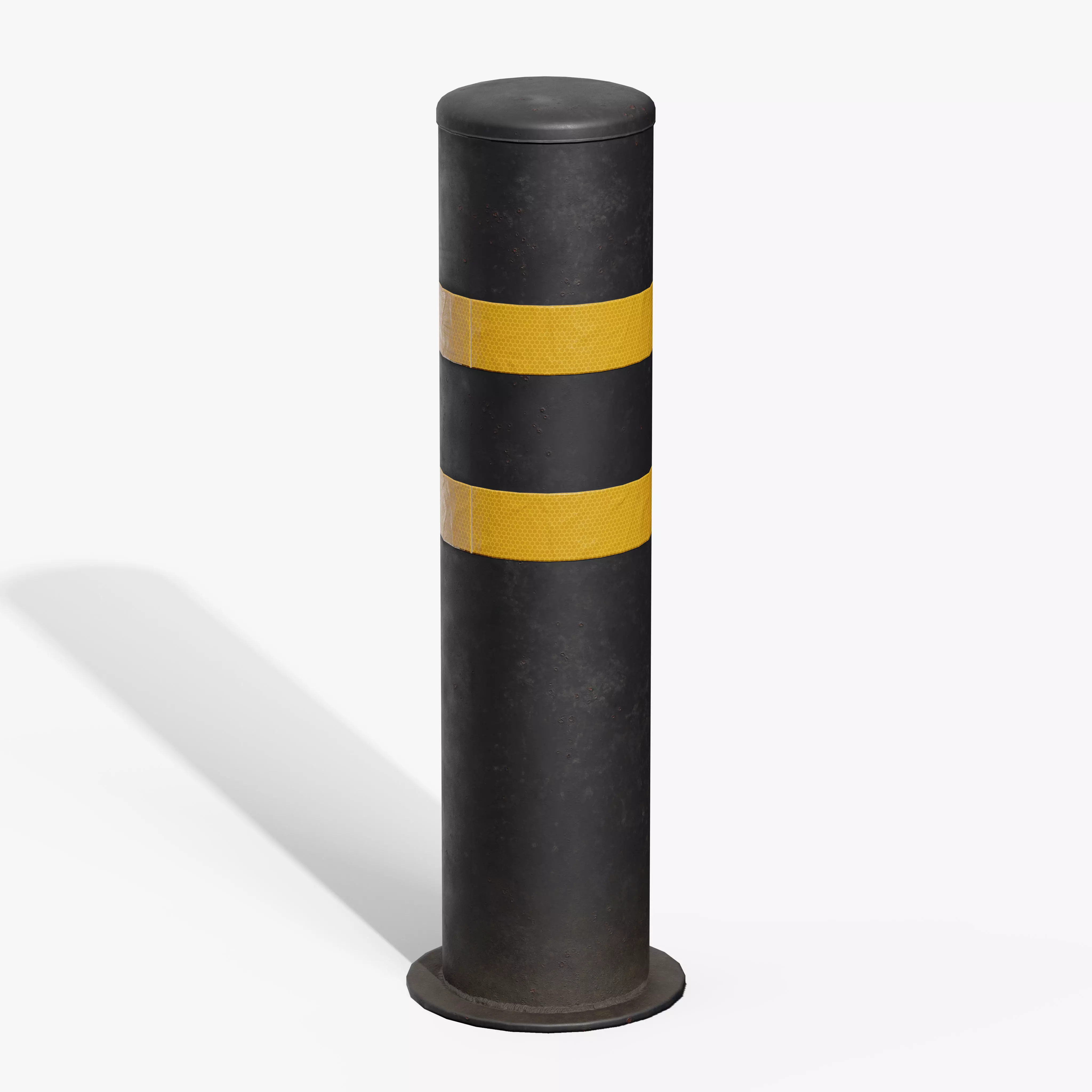 Bollard Post A Low-poly 3D model_2