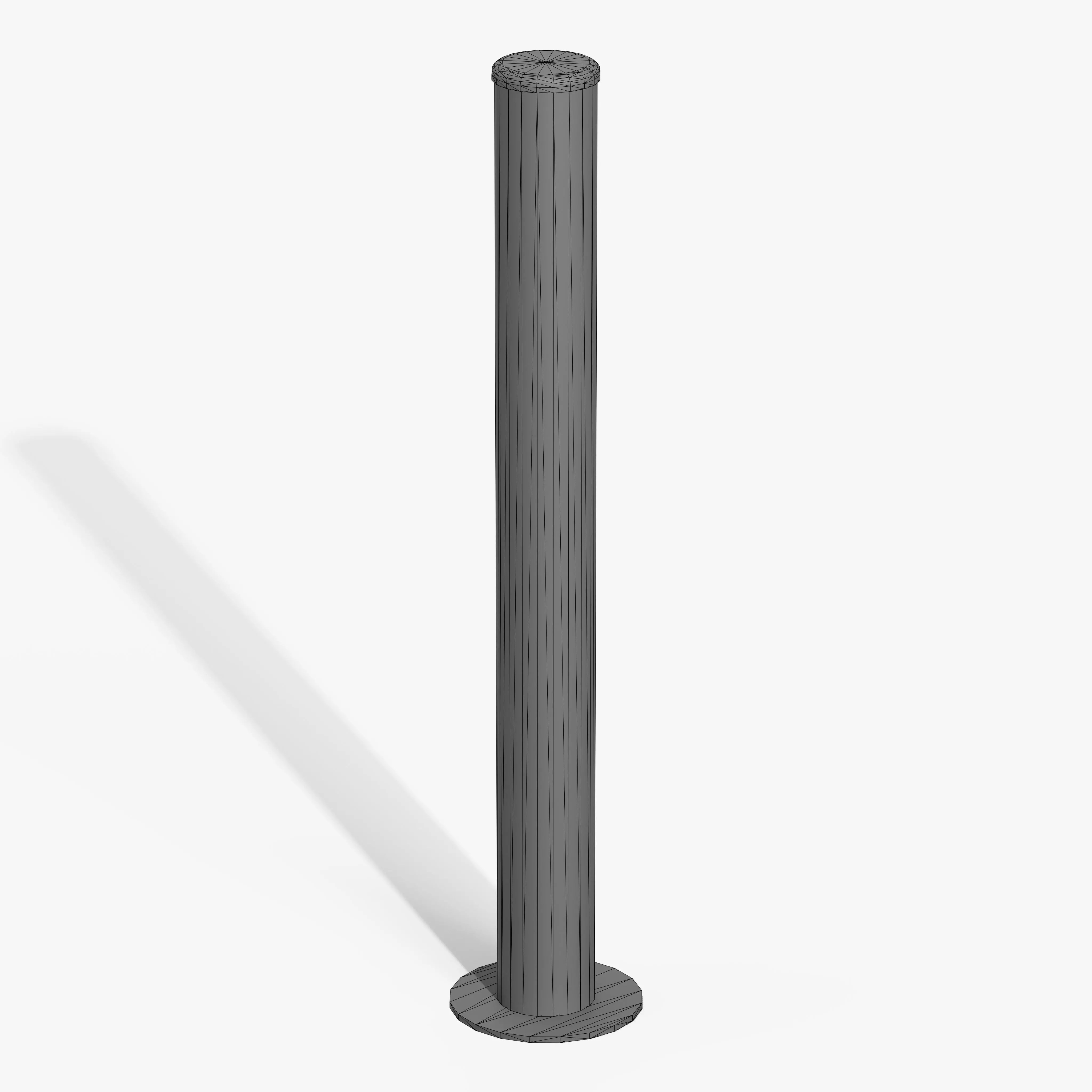 Bollard Post B Low-poly 3D model_10