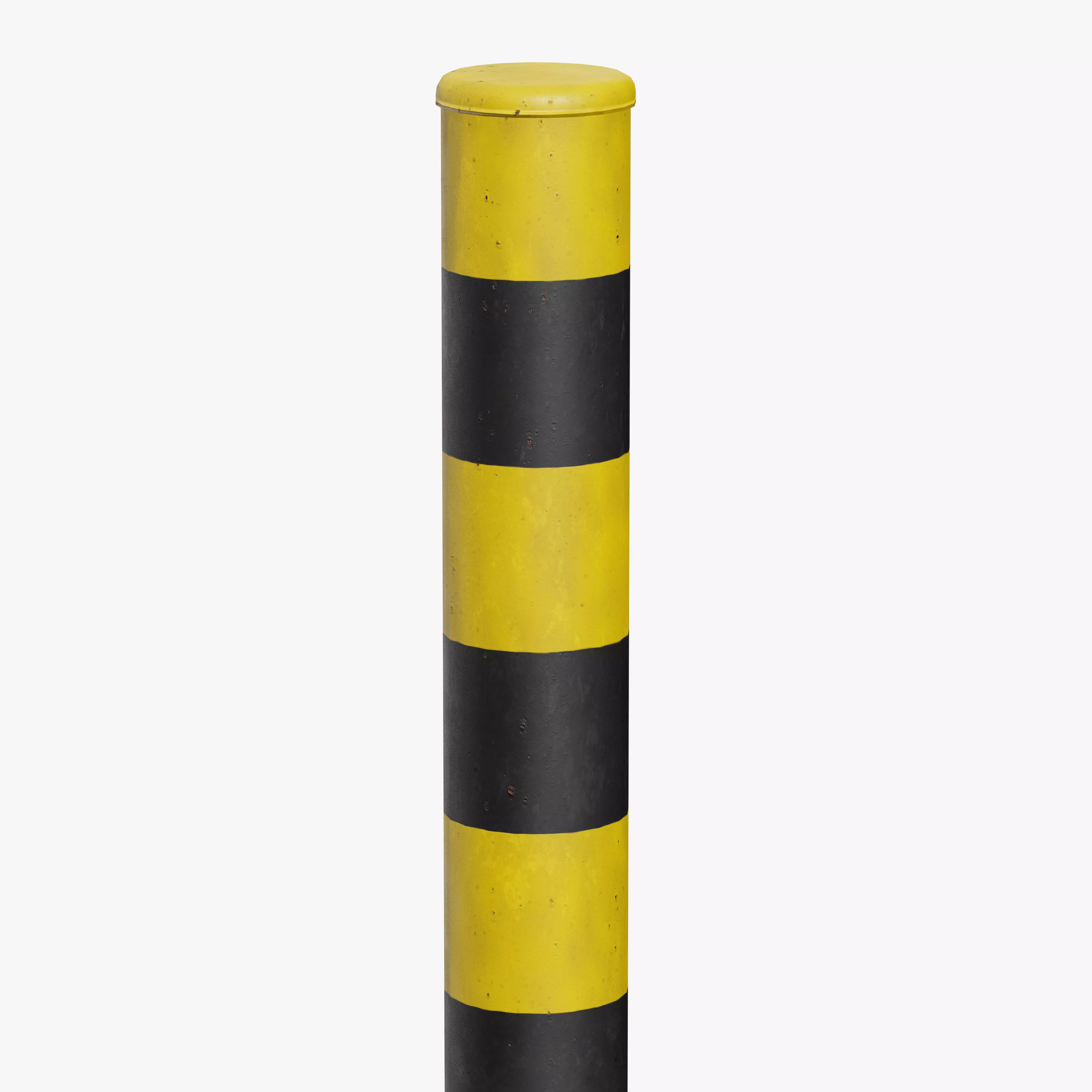 Bollard Post B Low-poly 3D model_5